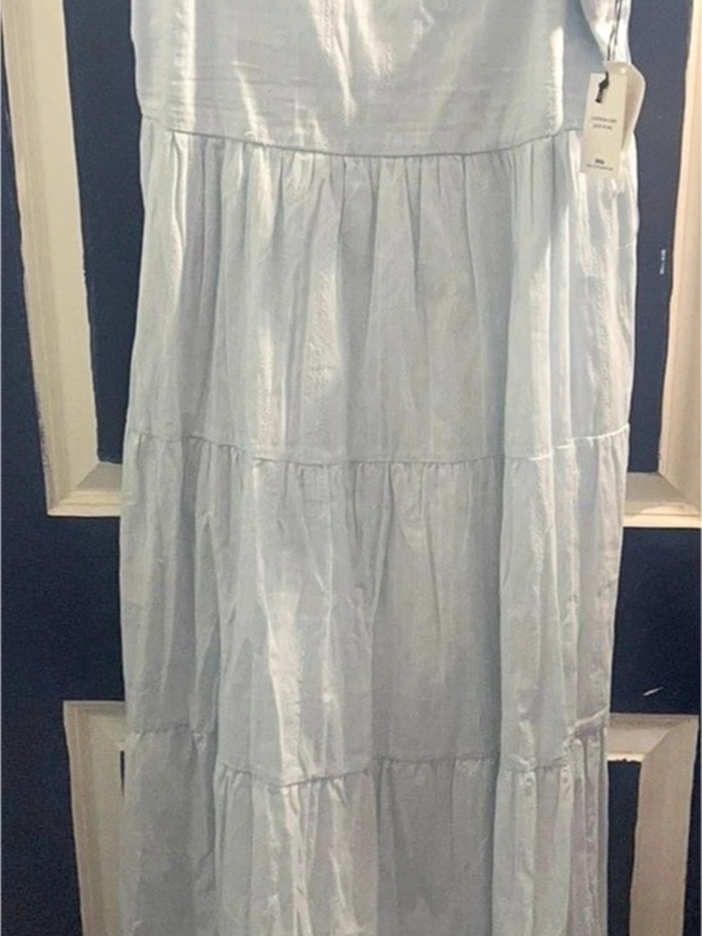Wallflower Cotton Maxi Pullover Sundress light blue